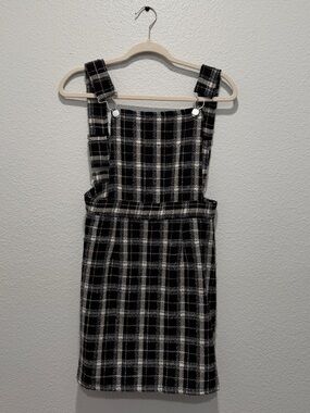 Black and White Plaid Dress